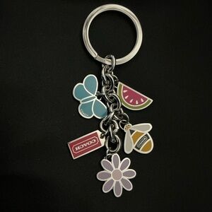 Coach Bumblebee Butterfly Keychain Fob